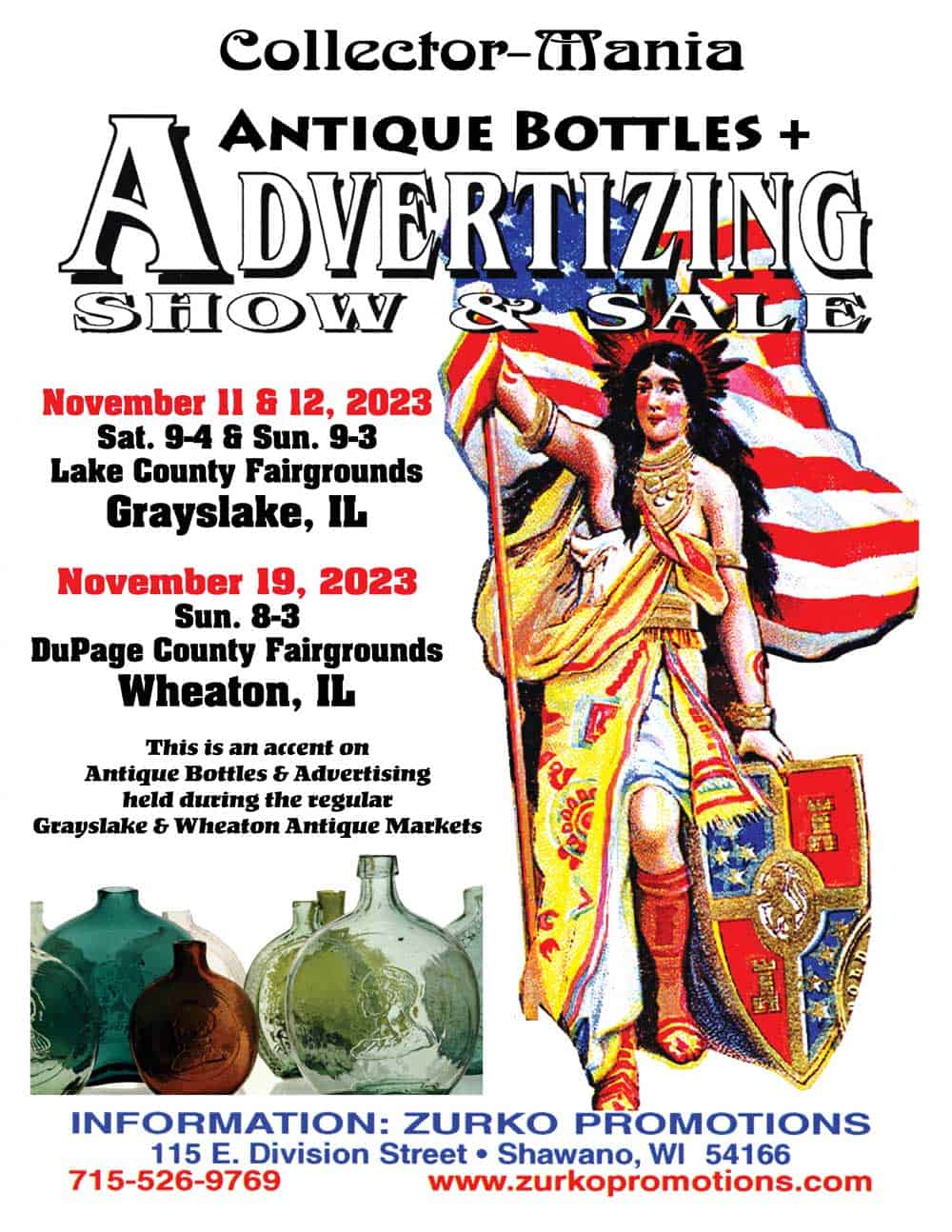 antique bottle and advertising show
